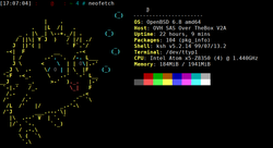 Neofetch : OpenBSD 6.8 sur mini-pc OVH Over-the-Box V2A